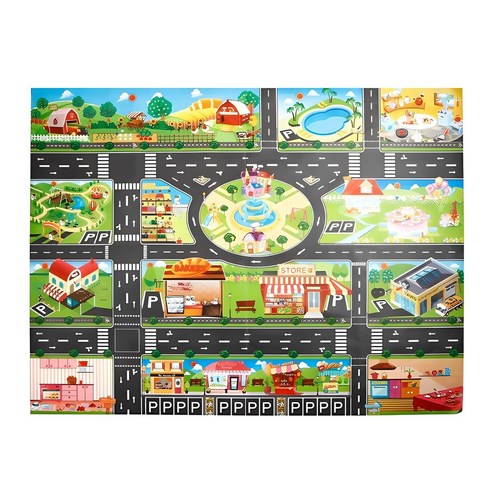 우리 아이 방을 환상의 세계로 바꾸는 마법 자동차도로매트