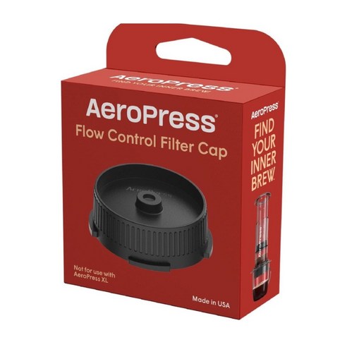 AeroPress 愛樂壓控速濃縮濾蓋 Flow Control Cap 美國製造, 黑色, 1個 - 咖啡周邊用品 | 酷澎