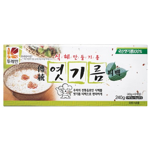 뚜레반 엿기름 티백, 1개, 240g