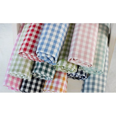 르우홈 선염 체크 패브릭 원단 솔직 후기 | 실사용자 리뷰 분석 - 상품 이미지 3