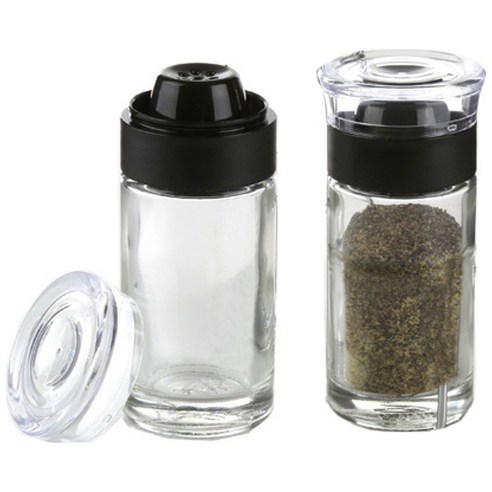 시노글라스 조미료통 블랙 2p, 50ml, 1세트