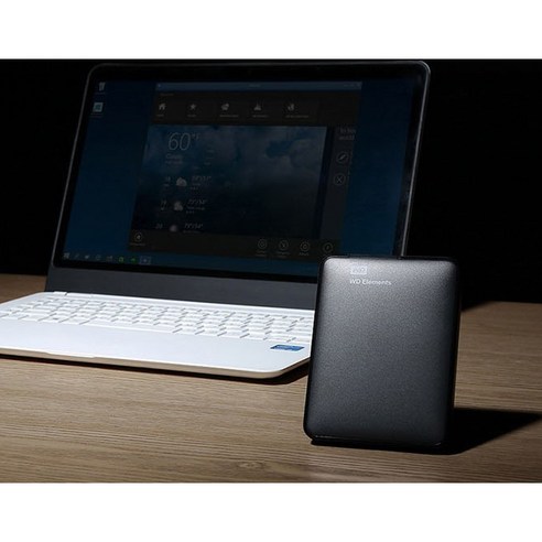WD Elements Portable 휴대용 외장하드 + 파우치 후기 분석 - 제품 뒷면 라벨 정보