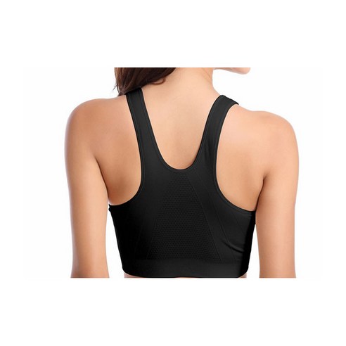 앞지퍼 스포츠브라로 운동 전후 갑갑함 없이 편안하게