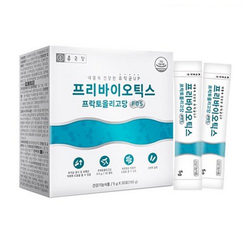 종근당 프리바이오틱스 프락토올리고당 FOS 유산균 30p, 150g, 6개 섭취 방법