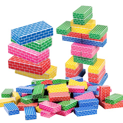 에듀플레이 종이 벽돌 블록 50p 솔직 후기 | 취미생활 필수템 - 상품 이미지 1