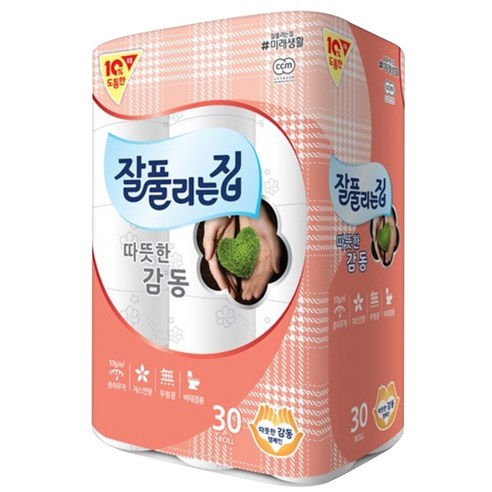 잘풀리는집 따뜻한감동 3겹 데코 고급롤화장지 솔직 후기 | 실사용자 리뷰 분석 썸네일