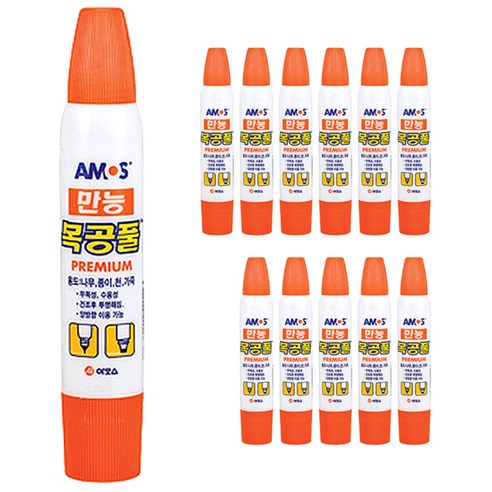 아모스 만능 목공풀, 36g, 12개