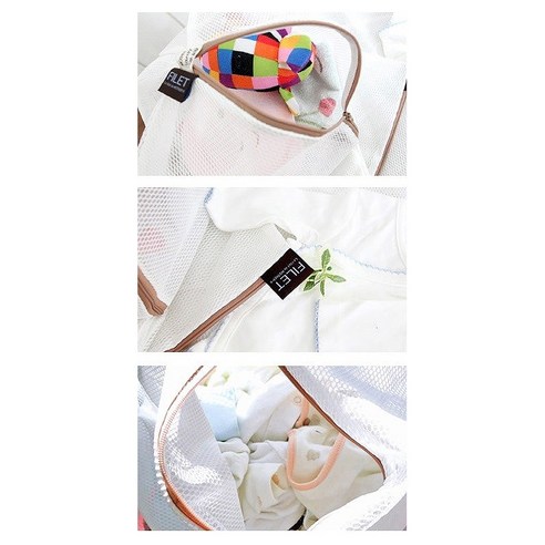 마더케이 무형광 세탁망 사각 3종 후기 분석 - 패키지 측면 설명