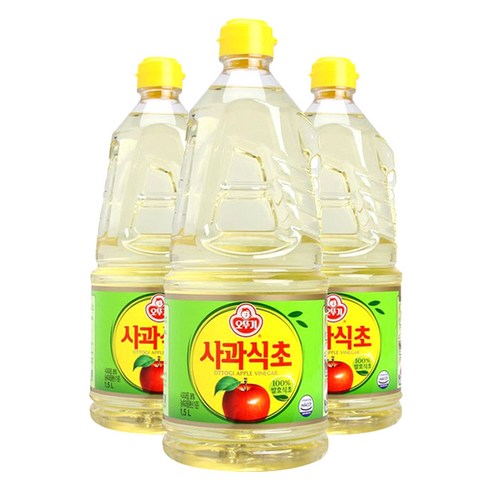 오뚜기 사과식초, 1.5L, 3개