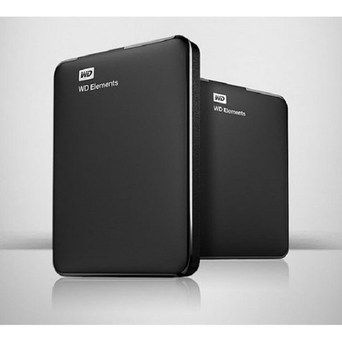 WD Elements Portable 휴대용 외장하드 + 파우치 후기 분석 - 슬림한 두께 비교