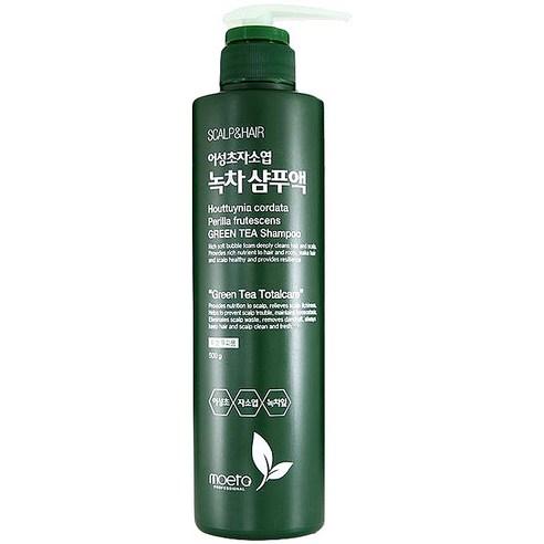 모에타 어성초 자소엽 녹차 샴푸 지성용, 500g, 1개