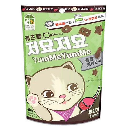 캐츠랑 저요저요 고양이 보양간식, 양고기, 60g, 1개