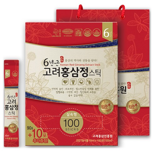 고려홍삼진흥원 6년근 고려홍삼정 스틱 10g, 100개 맛있게 먹은 솔직 후기 - 상품 이미지 1