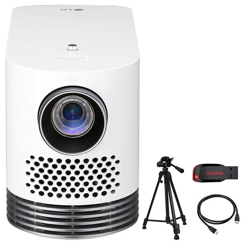 LG전자 시네빔 프로젝터 HF80JA + 고급 삼각대+ USB 8GB + HDMI 1.5m 최신형