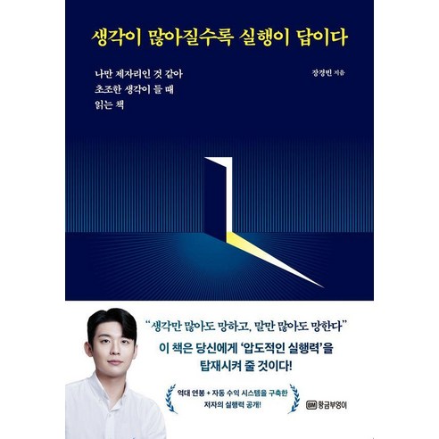 생각이 많아질수록 실행이 답이다:나만 제자리인 것 같아 초조한 생각이 들 때 읽는 책, 장경빈, 황금부엉이