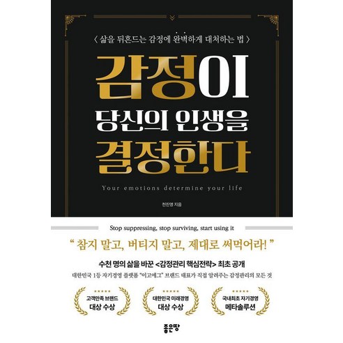 감정이 당신의 인생을 결정한다, 천진영(저), 좋은땅, 천진영