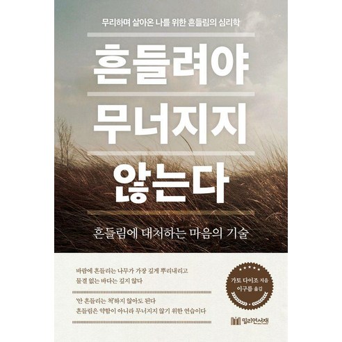 흔들려야 무너지지 않는다:무리하며 살아온 나를 위한 흔들림의 심리학, 가토 다이조, 밀리언서재