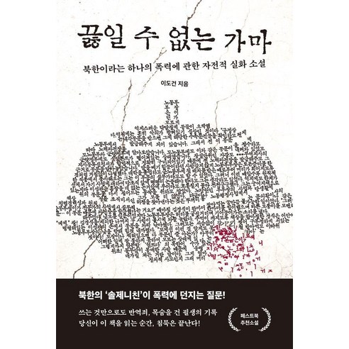 끓일 수 없는 가마:북한이라는 하나의 폭력에 관한 자전적 실화 소설, 페스트북, 이도건