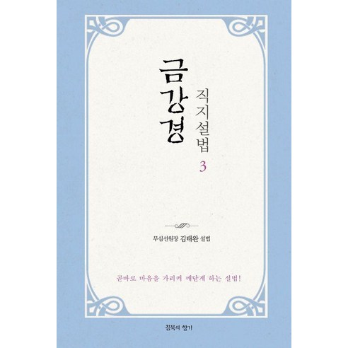 금강경 직지설법 3:곧바로 마음을 가리켜 깨닫게 하는 설법!, 김태완 저, 침묵의향기