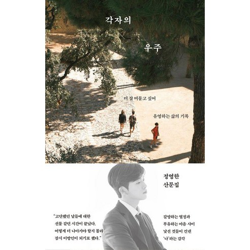 각자의 우주:더 잘 머물고 싶어 유영하는 삶의 기록, 북다, 정영한