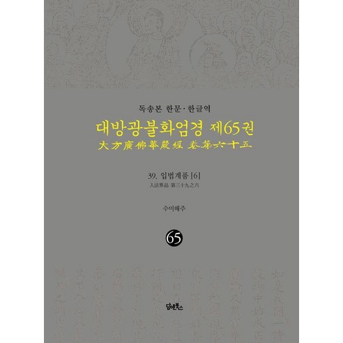 독송본 한문 한글역 대방광불화엄경 65: 39 입법계품(6), 독송본 한문 한글역 대방광불화엄경 65: 39 입법.., 해주(저), 담앤북스, 실차난타