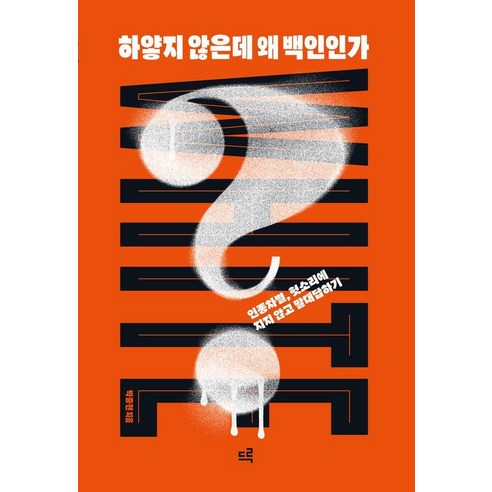 [드루][큰글자도서] 하얗지 않은데 왜 백인인가? : 인종차별 헛소리에 지지 않고 말대답하기, 드루, 박중현