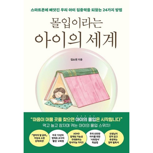 몰입이라는 아이의 세계:스마트폰에 빼앗긴 우리 아이 집중력을 되찾는 24가지 방법, 페이지2북스, 김소연