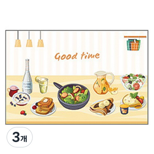 블럭마트 주방시트 방수 타일 벽 스티커 type1, 3개
