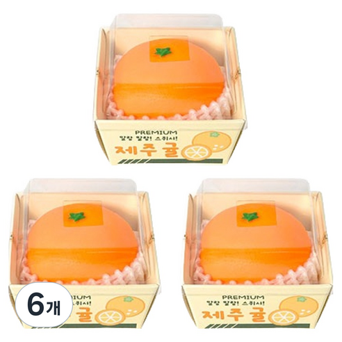 조선문방구 과일 말랑이 귤, 6개