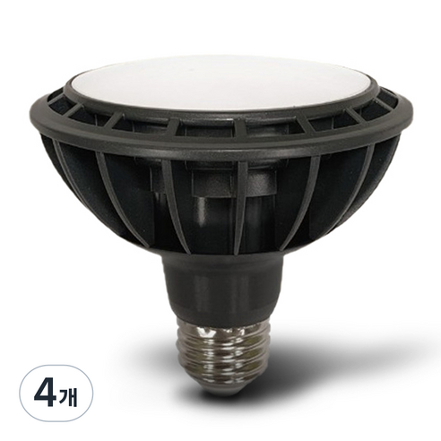 장수램프 LED PAR30 확산형 램프 15W, 주광색, 4개