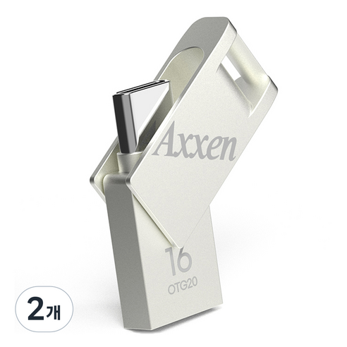 액센 버디 C타입 USB 메모리 OTG20, 16GB, 2개
