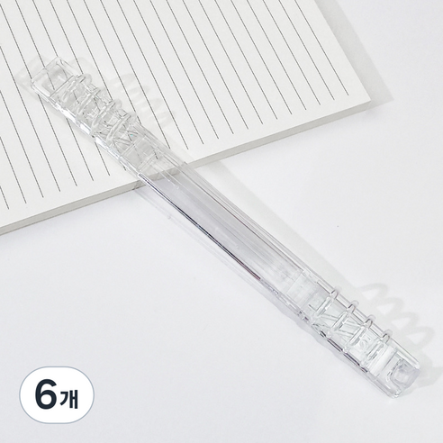 탑피아 노트 악세사리 B5 8공, 투명, 6개