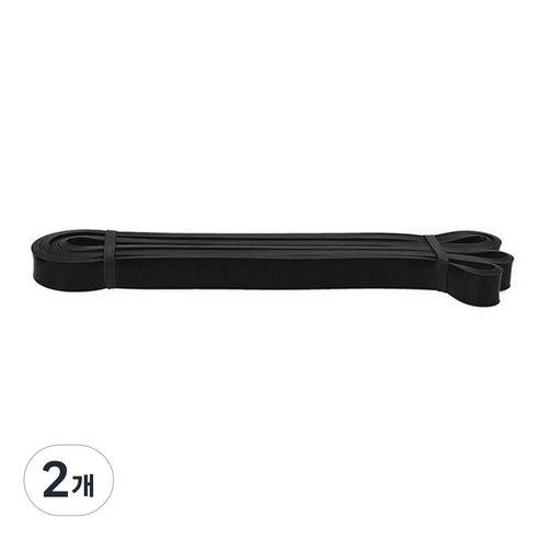 풀템 라텍스 풀업밴드, 블랙, 2개