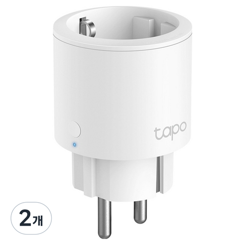 티피링크 16A 에너지 모니터링 IoT 스마트 Wi-Fi 플러그, Tapo P115, 2개
