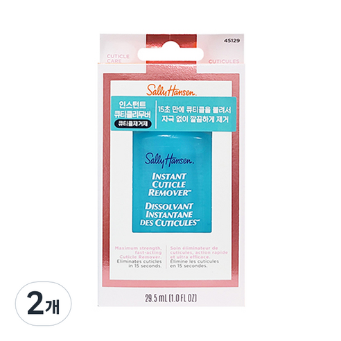샐리한센 인스턴트 큐티클 리무버, 29.5ml, 2개