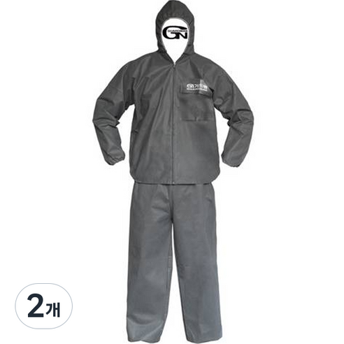 가드맨 투피스 작업복 G-2, 회색, 2개