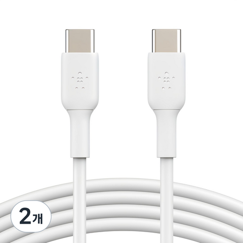 벨킨 부스트업 USB C to C타입 고속 충전케이블 CAB003bt, 1m, 화이트, 2개