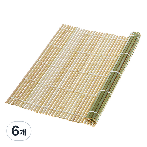 코멧 대나무 김밥말이 겉대, 혼합색상, 6개