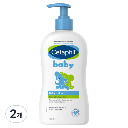 세타필 베이비 데일리 로션, 400ml, 2개