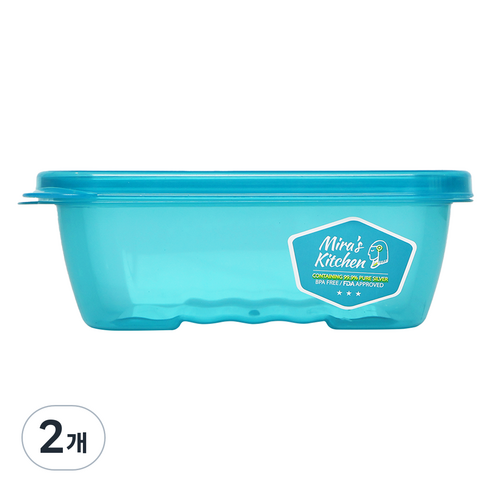 미라네주방 야채보관 밀폐 미라클통, 2개, 550ml