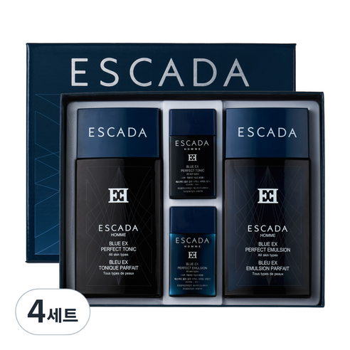 에스까다 남성기초 블루EX 이중 기능성케어 2종 세트, 4세트