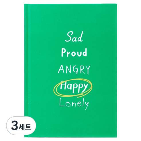 리훈 오늘기억 감정일기 스티커 세트, 그린, 3세트