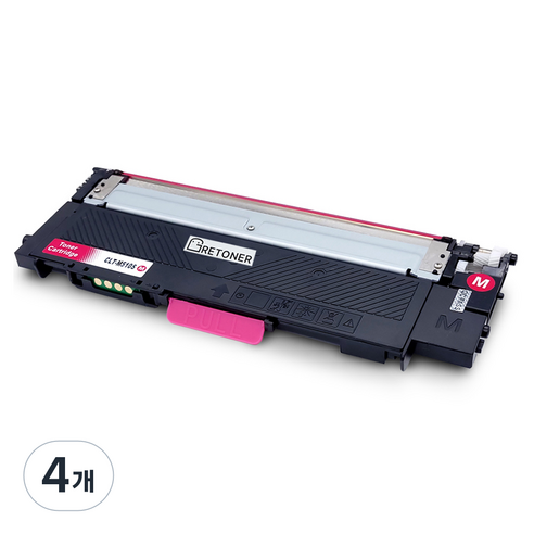 그래토너 삼성 CLT-M510S 호환 재생 토너, 빨강, 4개