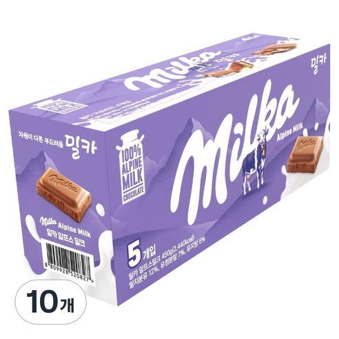 밀카 알프스밀크, 90g, 10개