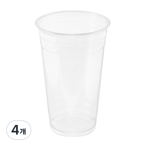 탐사 투명 페트(PET) 아이스컵, 4개, 600ml, 50개입