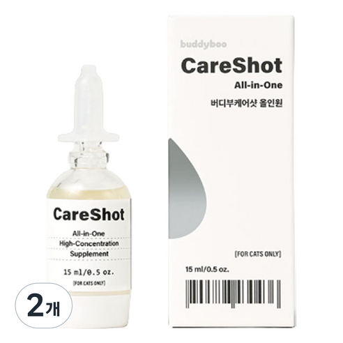 버디부 고양이 케어샷 올인원 영양제, 15ml, 종합영양제, 2개