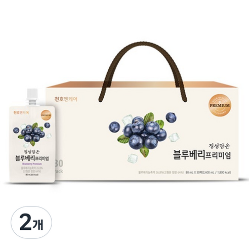 천호엔케어 블루베리 프리미엄 건강즙, 2.4L, 2개