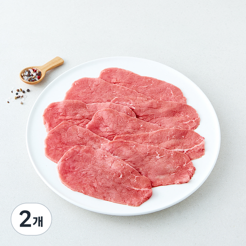 미트엔조이 미국산 홍두깨 육전용 (냉장), 600g, 2개
