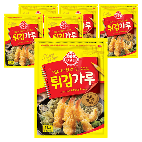 오뚜기 튀김가루, 1kg, 6개