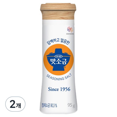 미원 맛소금 용기, 95g, 2개